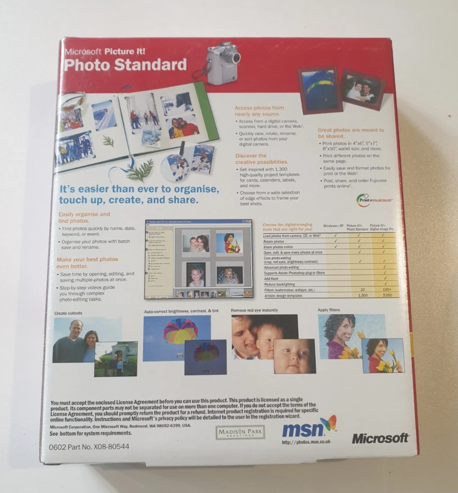 Microsoft Picture It! Photo Standard Version 7.0 NEW SEALED - Image 2 of 3