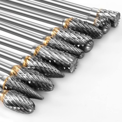 Carbide Burr Set Compatible with Dremel Rotary Tool 10Pcs Die Grinder Bits... 