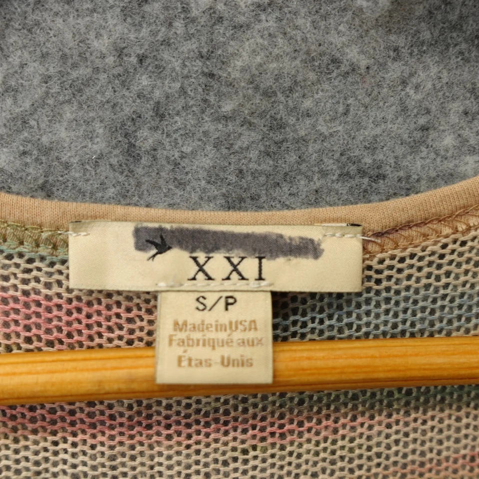 Camiseta sin mangas tejida vintage Y2K para mujer S floral con tachuelas Boho Fairy Grunge FOREVER 21 Foto 3 de 4