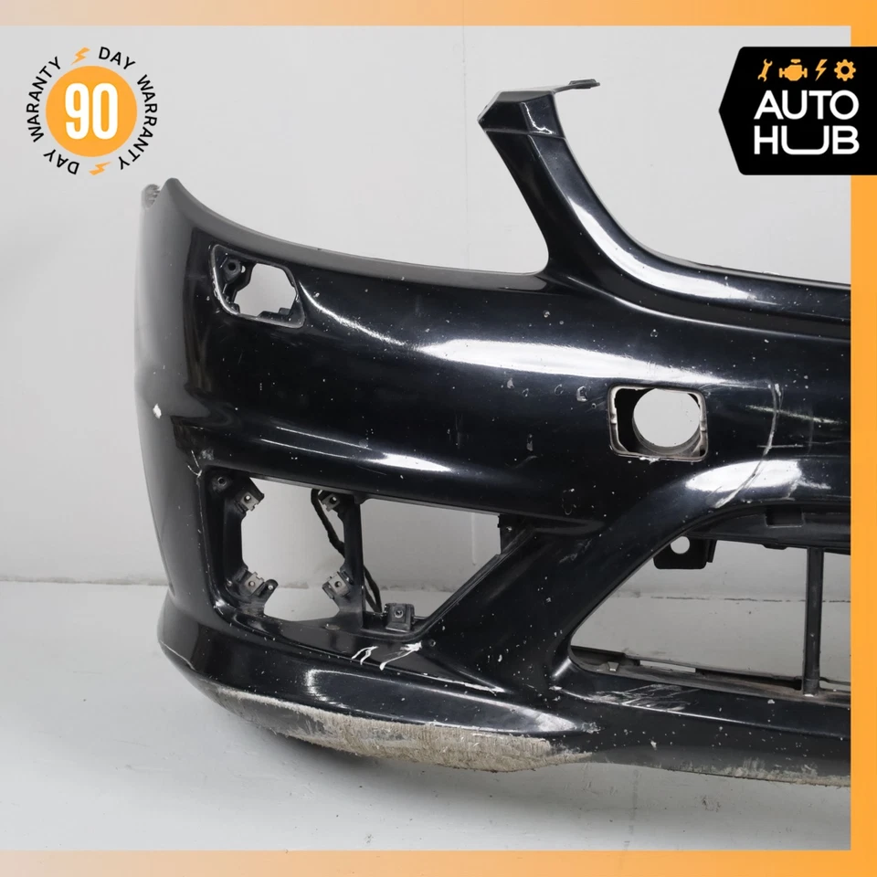 08-10 Conjunto de cubierta de parachoques delantero deportivo Mercedes W216 CL63 CL65 AMG negro OEM Foto 3 de 4