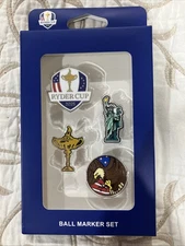 NEW 2025 Ryder Cup  New York Bethpage Black Ball Marker Set  Statue Of Liberty