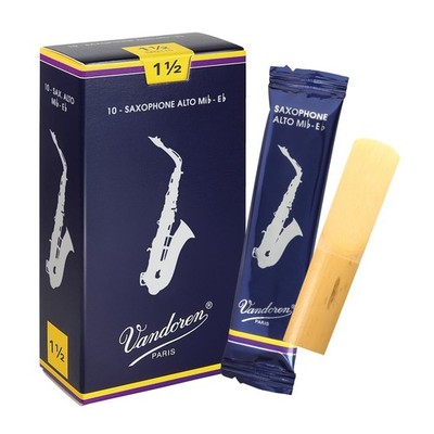Alto Sax Reeds Traditional Strength 1.5 Box of 10 Vandoren SR2115