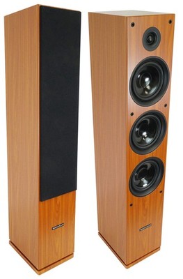 (2) Rockville RockTower 68C Classic Home Audio Tower Speakers Passive 8 Ohm