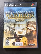 Full Spectrum Warrior: Ten Hammers (Sony PlayStation 2, 2006) Cleaned / Tested