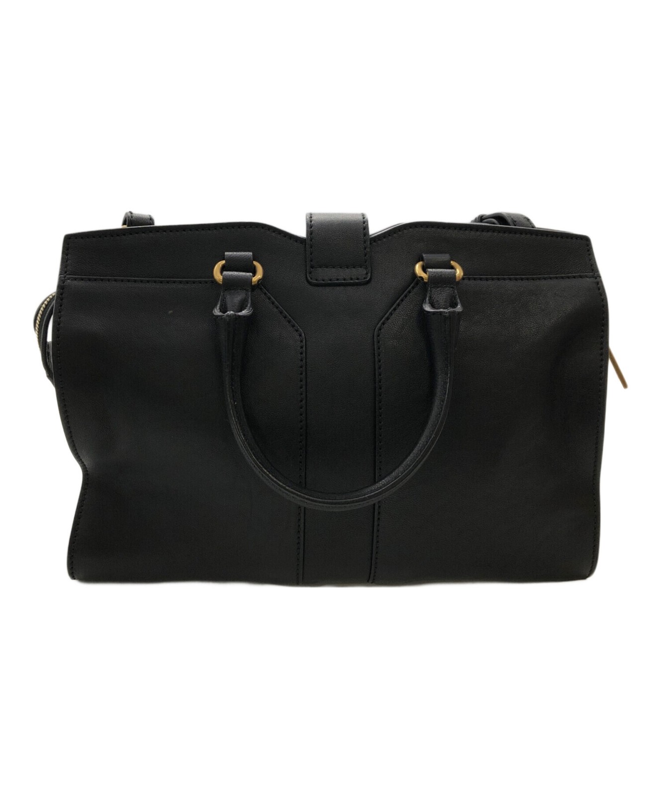 Borsa a mano Yves Saint Laurent 2 vie tracolla nera 297957 CABAS CHYC dal Giappone