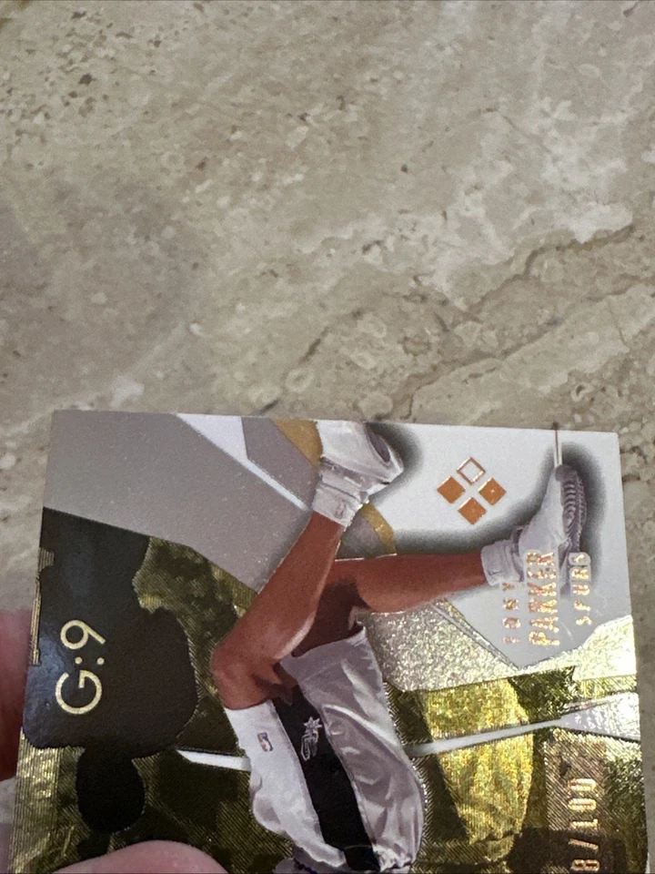 2003-04 Cubierta Superior Diamante Negro #142 Bronce/100 Tony Parker Triple Diamante SSP Foto 4 de 4