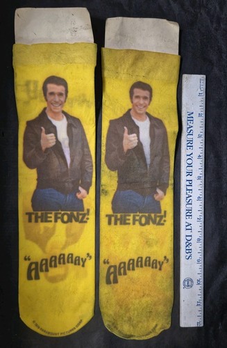 Vintage Happy Days The Fonz Fonzie Knee Socks - **As-Is READ** | eBay