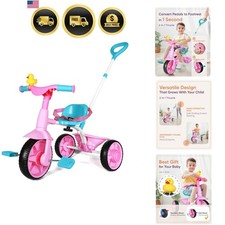 Triciclos 2 en 1 para niños de 18 a 3 años, ruedas de EVA mejoradas, regalo, triciclos para...