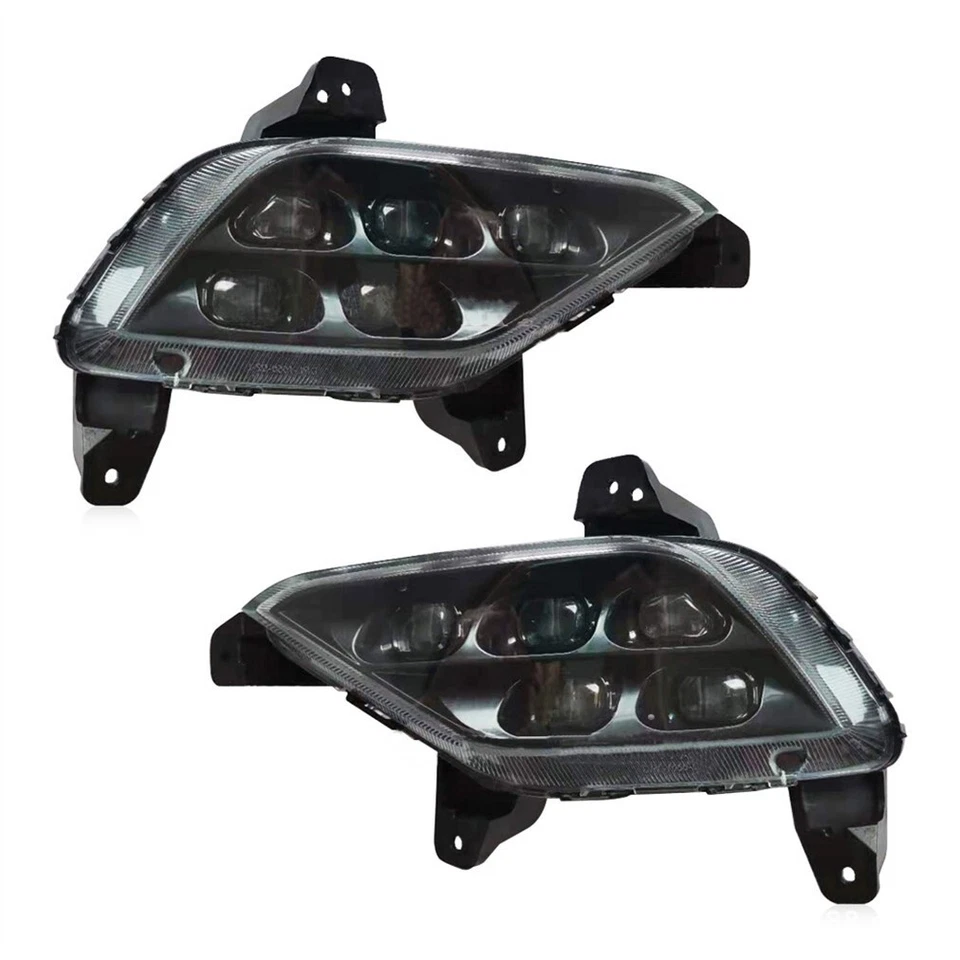 Par de luces antiniebla diurnas LED DRL para Hyundai Azera 2015 2016 2017 Foto 2 de 4