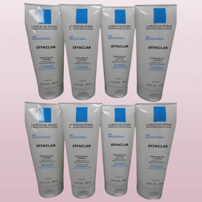 LA ROCHE POSAY EFFACLAR MEDICATED GEL CLEANSER 6.76 OZ NWOB LOT OF 8