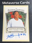2026 Upper Deck Goodwin Champions Madison Booker Autographs Auto