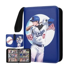HBK Baseball Card Binder 900 Pockets, PU Leather with 50 Sleeves, 3... Fast Ship