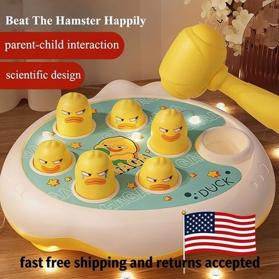 Montessori Baby Toy Duck Frog Pig Hammer Puzzle Learning Game for Toddlers Gift
