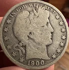 1900 Barber Half Dollar O Mint Mark Silver New Orleans Coin