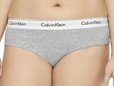CALVIN KLEIN Modern Cotton Grey Heather Hipster Panty Women Plus Sz 2X 3X QF5118