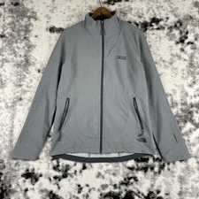 North Face Tech Stretch Jacket Womens Size Medium Gray Windwall Outdoors Hiking