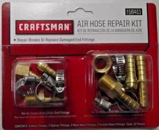 Craftsman 16411 ACR1020-CRA Air Hose Repair Kit 1/4" And 3/8"