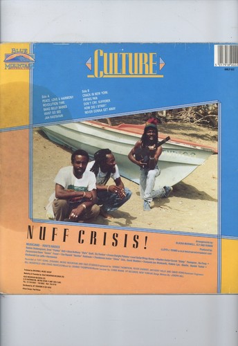 " NUFF CRISIS." culture. BLUE MOUNTAIN UK orig L.P. 1988. - Picture 2 of 4