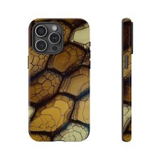 Phone Cover for Galaxy, Pixel, iPhone Case - Tortoise Brown Shell