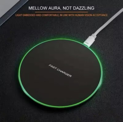 Akku Ladegerät Induktiv Ladestation QI Samsung Apple Xiaomi Huawei Sony Charger