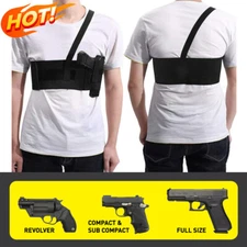 Tactical Chest Shoulder Underarm Holster Concealed Carry Right Hand Gun Holster