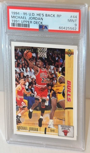 MICHAEL JORDAN 1994-95 Upper Deck "He's Back" 1991 RP #44 PSA 9 MINT HOF 🐐