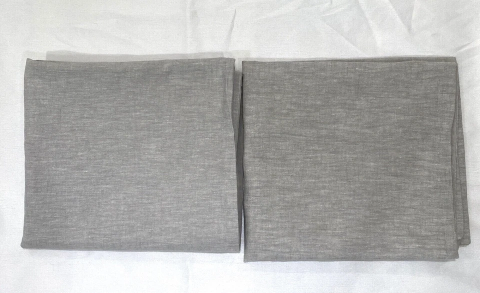 Hearth & Hand Magnolia Linen Blend Twilight Taupe Gray KING Pillowcase Set 2pc - Image 3 of 4