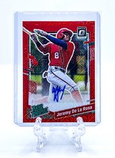 JEREMY DE LA ROSA 2023 Optic #RPS-JR RATED PROSPECT SIGNATURES RED MOJO /49