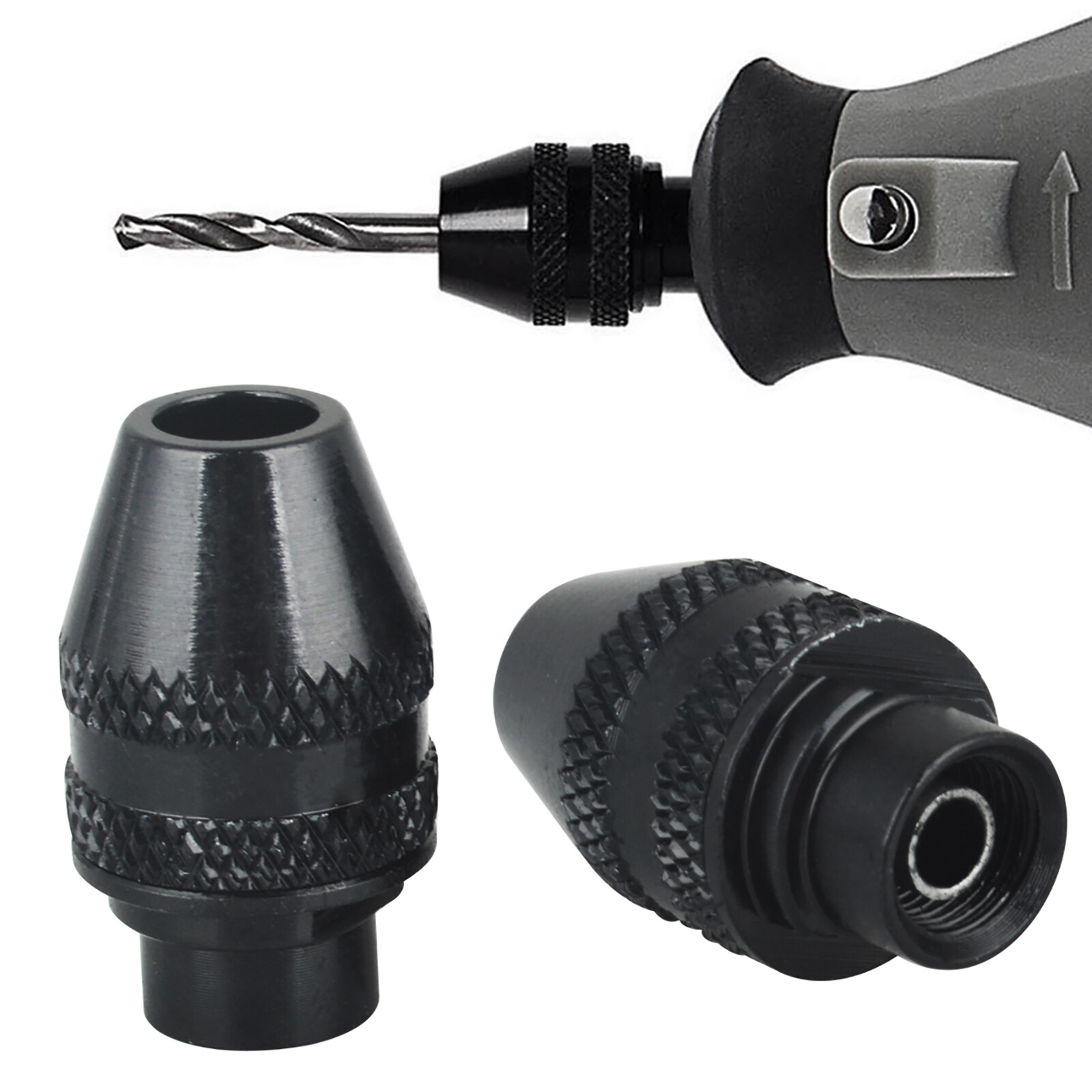 Keyless Chuck Quick Change Dremel Rotary Tools Drill Universal