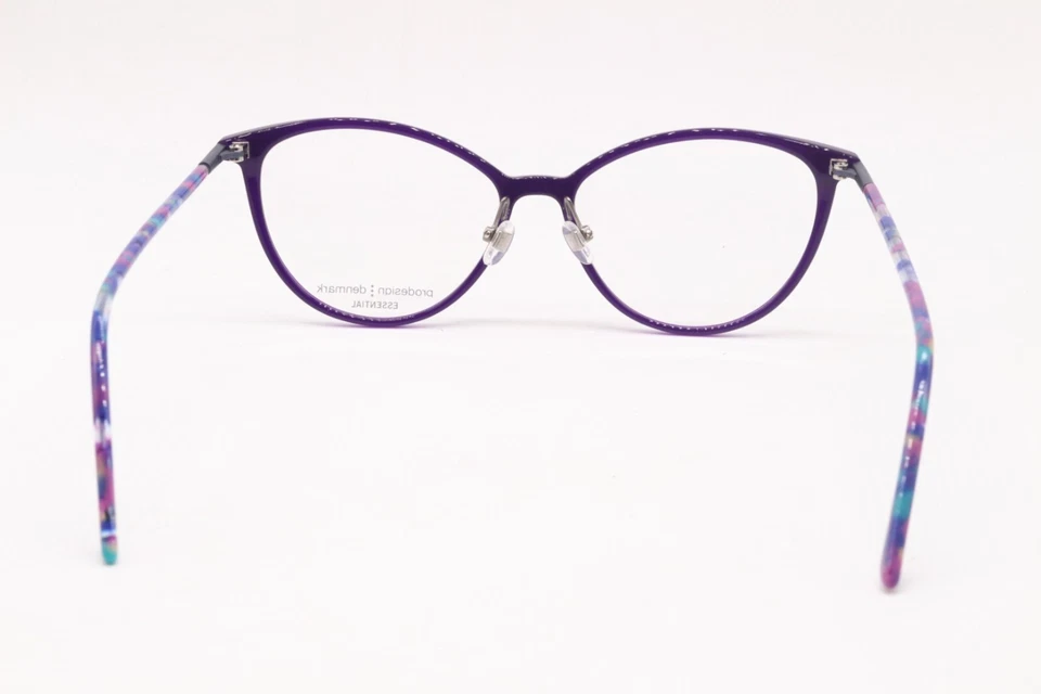 全新 PRODESIGN DENMARK 3645-1 C.3522 紫色 TORT TIPS 正品眼镜 52-15 — 第 4/4 张图片