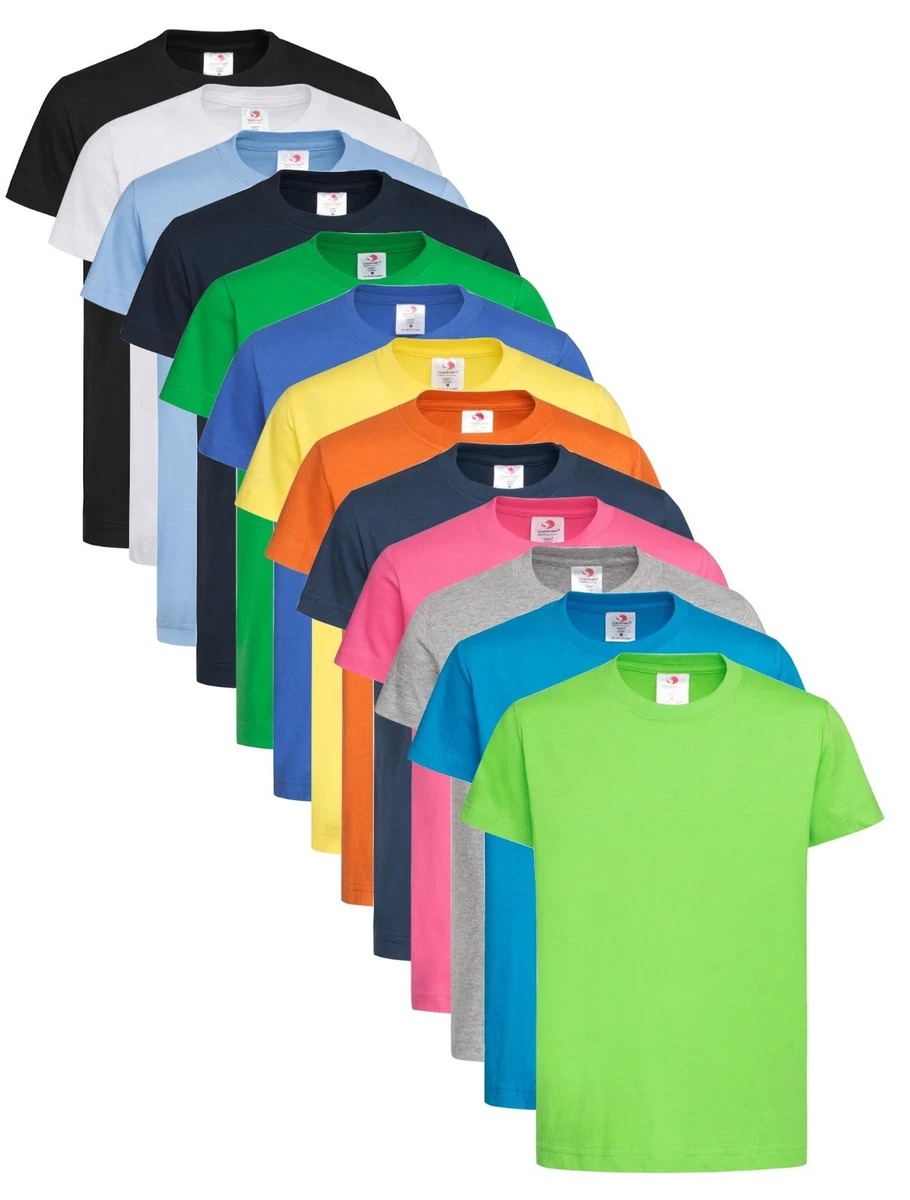 Plain Cotton Kids Boys Girls Girl Boy Child T Shirt