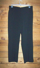 Alfred Dunner Womens Black Pants Size 14- 1/2 Elastic Waist Inseam 26.5" EUC  