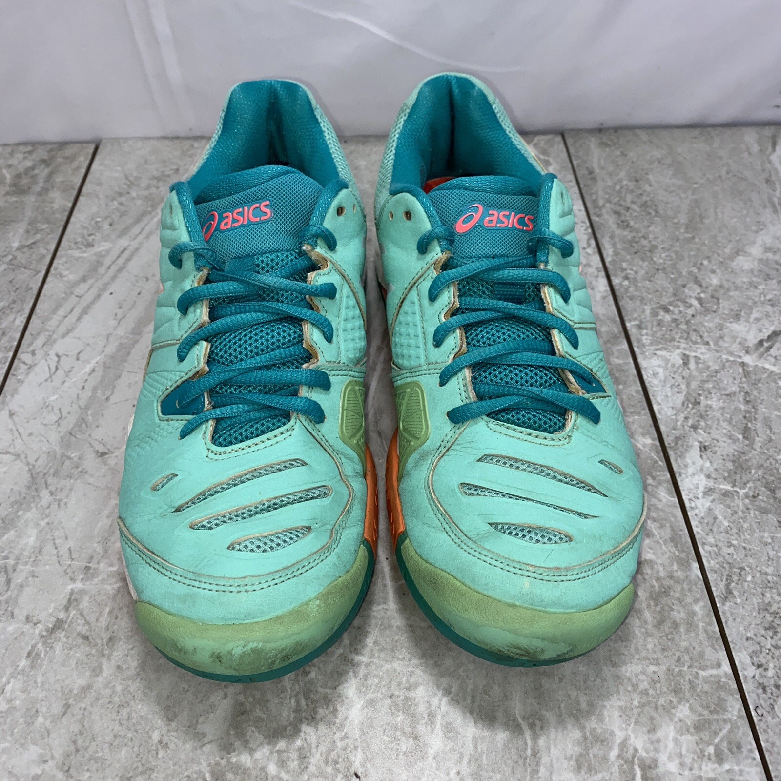 Zapatos para correr ASICS para mujer Fluid Solyte talla 8 F350316 PZ verde multicolor