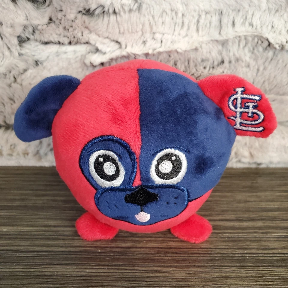 Lote de Peluche St. Louis Cardinals STL - Beanie Bear Stress Ball Squishy Round Dog Foto 2 de 4
