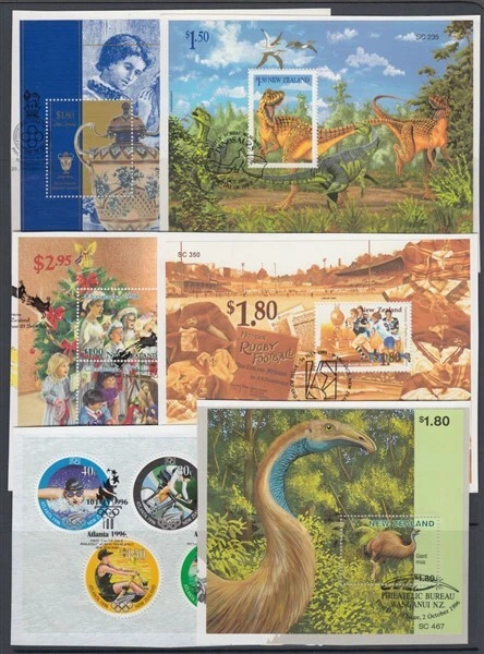 NEW ZEALAND 1969/96 USED M/S’s ex FDC’s (x27) DIFFERENT (ID:FD10) - Image 4 of 4