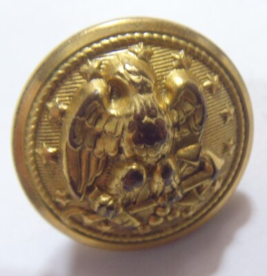 scarce antique 23 mm USA Navy uniform eagle metal button hilborn hamburger 53543