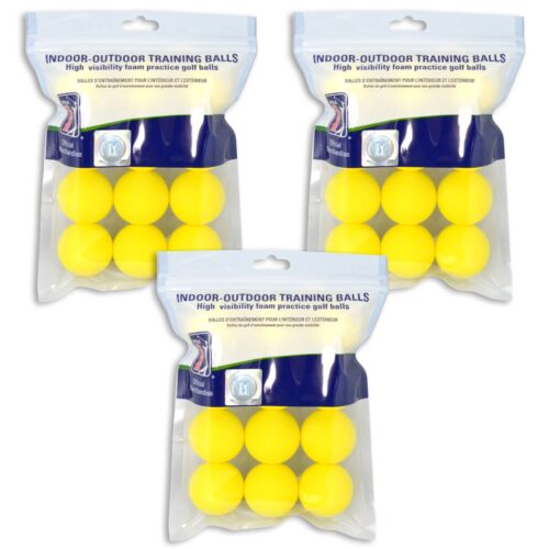 36 Golf PGA Tour PU Dimple Foam Golf Balls Practice Yellow Sponge Free Delivery - Picture 1 of 5