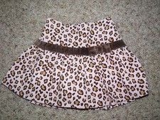 Girls Gymboree Kitty Glamour Corduroy Leopard Skirt Size 3