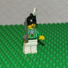 LEGO Pirates Green Imperial Armada Captain Minifigure Hat Plume 6280 6291 -PI014