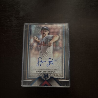 Spencer Strider Autograph   09/20 Topps Museum Collection