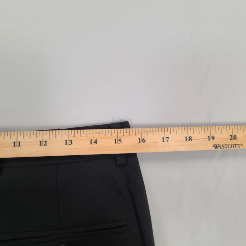 J Ferrar Pants Mens 30 Black Khakis Super Slim Dress Casual Slacks Stylish - Image 4 of 4