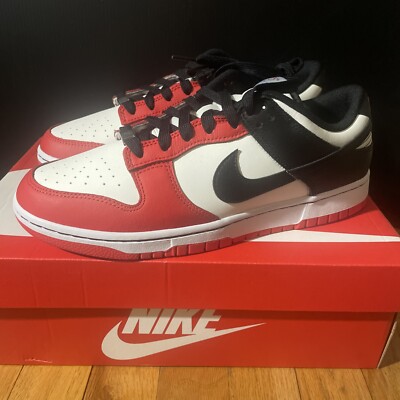 Size 9.5 - New Nike Dunk Low EMB NBA 75th Anniversary Chicago DD3363-100