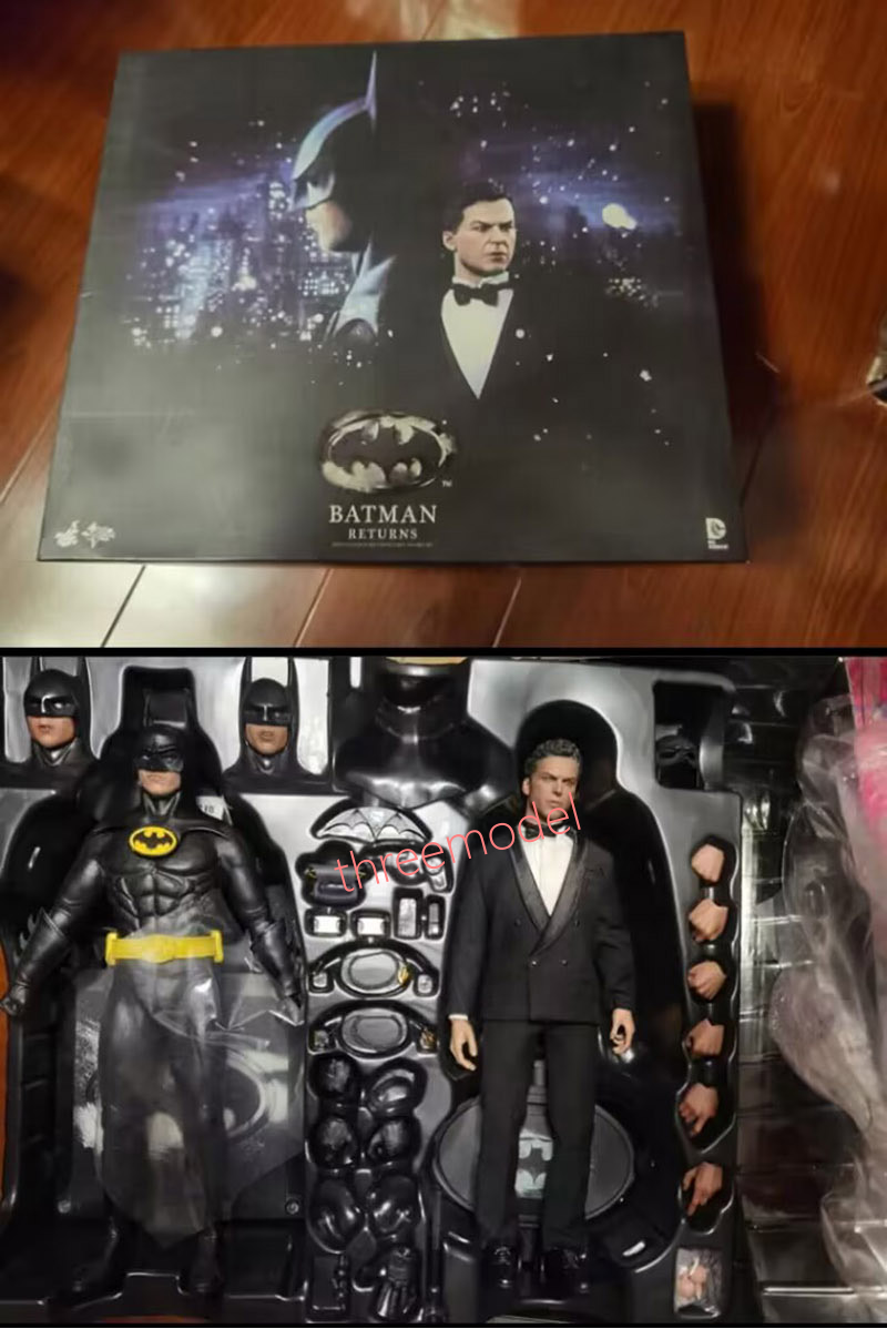 Hot Toys MMS294 1/6 Batman & Bruce Wayne Set Batman Returns Action