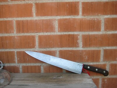 Vintage 12'' Blade *** BLUE DIAMOND *** LF&C 3XL Carbon Chef Knife USA