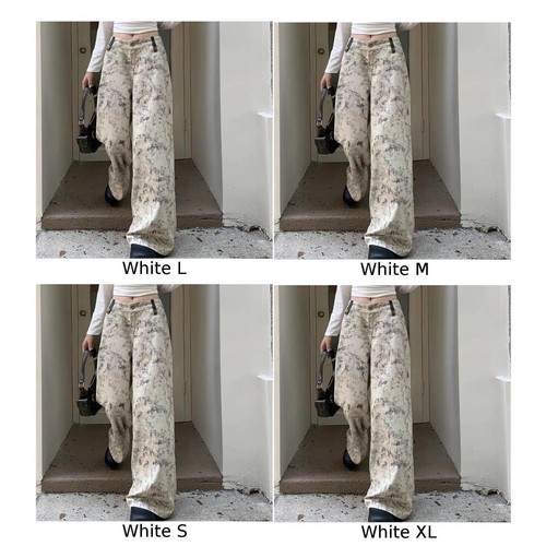 Everyday Fashion Damen hohe Taille Batik weites Bein Hose für Freizeitkleidung - Bild 7 von 24
