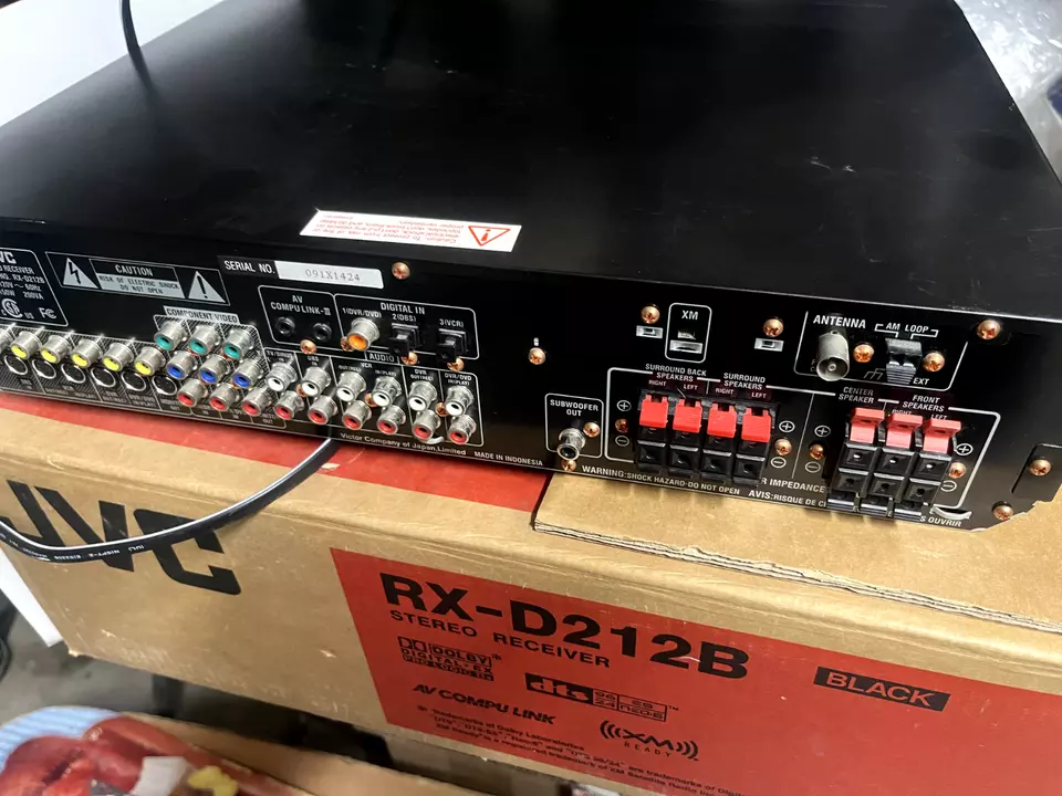 JVC RX-D212B 7-Channel Receiver Digital Amplifier - Tested - Image 4 of 4