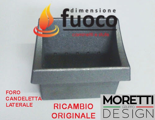 MORETTI DESIGN BRACIERE CROGIOLO STUFA PELLET MORETTI FORO LATERALE PER COMPACT DESIGN A / C