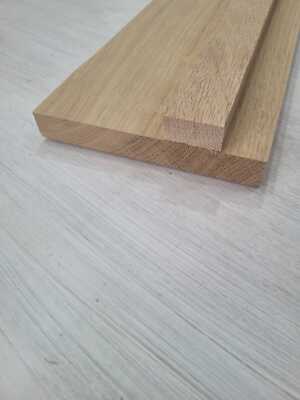 Türverkleidung Eiche massiv 145 mm x 20 mm, Preis pro 1 Set, 2 Sets und Doppeltüren