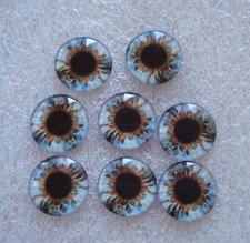 Blythe Lot Eyechips Spotted 14mm Glass Eye Chips for Neo Blythe Doll 8 pc 4 sets
