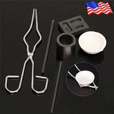 6 × Graphite Ingot Crucible Mold Set Torch Melting Tools Kit For Gold & Silver